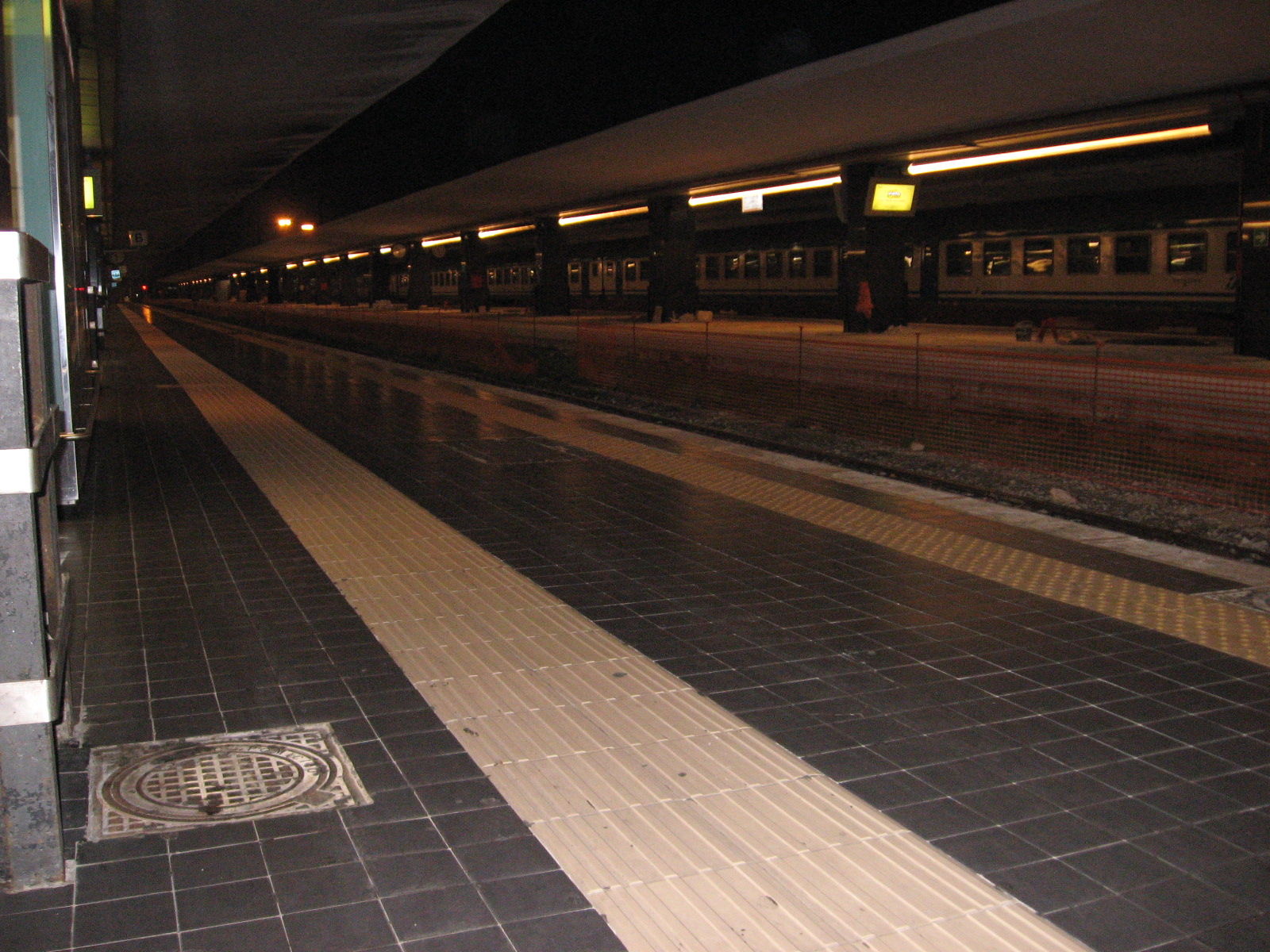 deserted train station